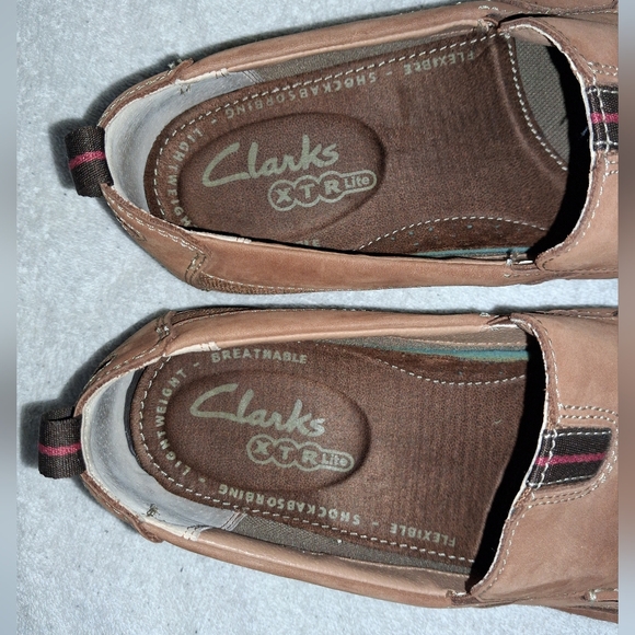 Clarks XTR Lite Mens Brown Casual Dress Shoes Size 11